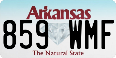 AR license plate 859WMF