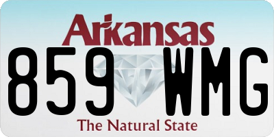 AR license plate 859WMG