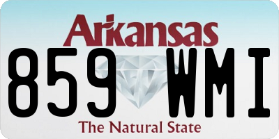 AR license plate 859WMI