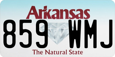 AR license plate 859WMJ