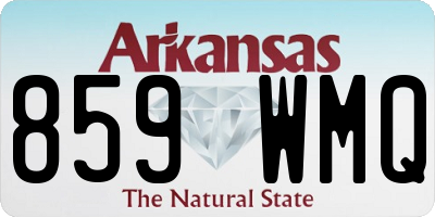 AR license plate 859WMQ