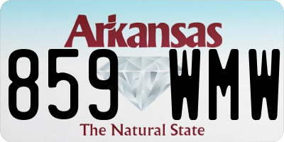 AR license plate 859WMW