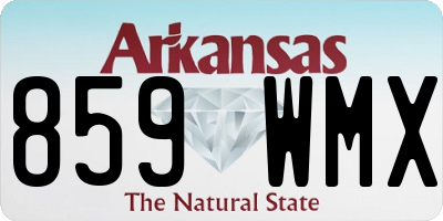 AR license plate 859WMX