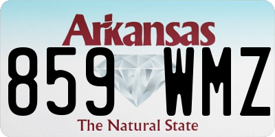 AR license plate 859WMZ