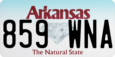 AR license plate 859WNA