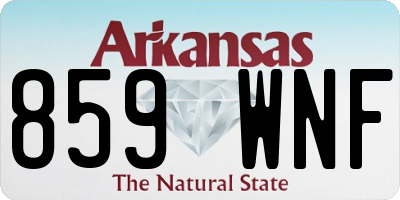 AR license plate 859WNF