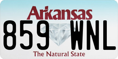 AR license plate 859WNL