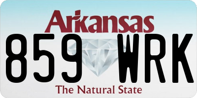 AR license plate 859WRK