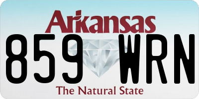 AR license plate 859WRN