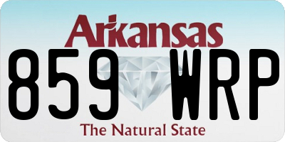 AR license plate 859WRP