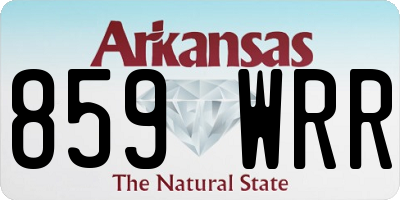 AR license plate 859WRR