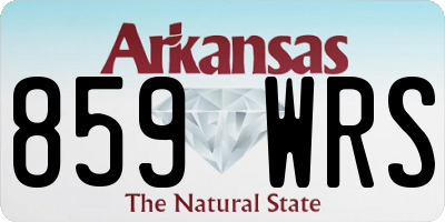 AR license plate 859WRS