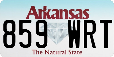 AR license plate 859WRT