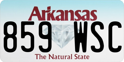 AR license plate 859WSC