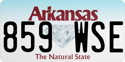AR license plate 859WSE