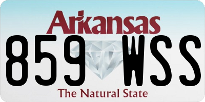 AR license plate 859WSS