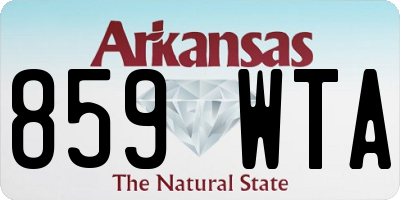 AR license plate 859WTA