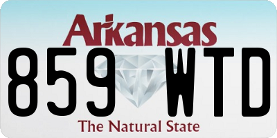 AR license plate 859WTD