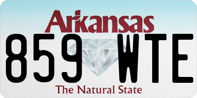 AR license plate 859WTE