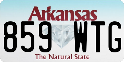 AR license plate 859WTG