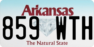 AR license plate 859WTH