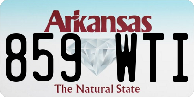 AR license plate 859WTI