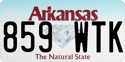 AR license plate 859WTK