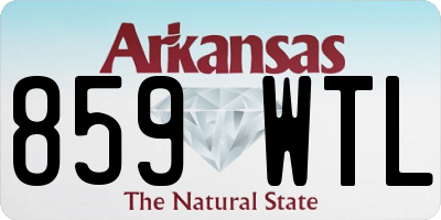 AR license plate 859WTL