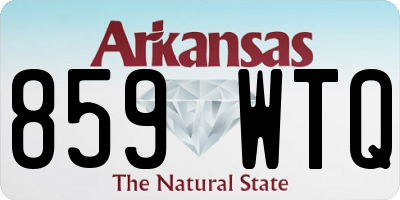 AR license plate 859WTQ