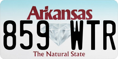 AR license plate 859WTR