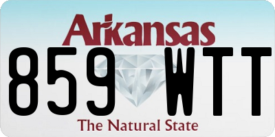 AR license plate 859WTT