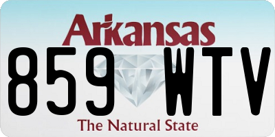 AR license plate 859WTV