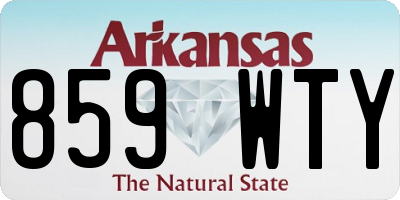 AR license plate 859WTY