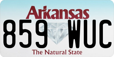 AR license plate 859WUC