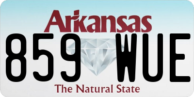 AR license plate 859WUE