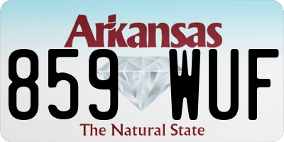 AR license plate 859WUF