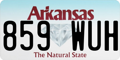 AR license plate 859WUH