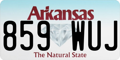 AR license plate 859WUJ
