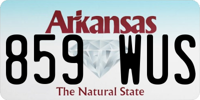 AR license plate 859WUS