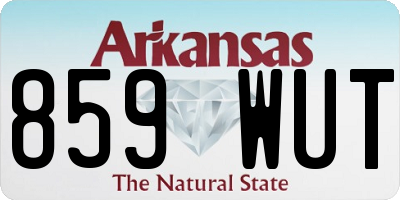AR license plate 859WUT