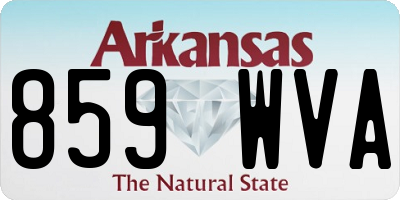 AR license plate 859WVA