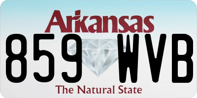 AR license plate 859WVB