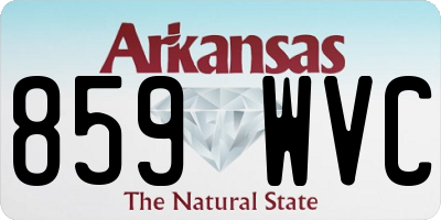 AR license plate 859WVC