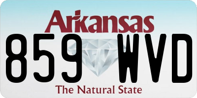 AR license plate 859WVD