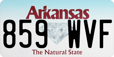 AR license plate 859WVF