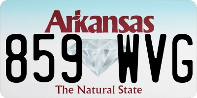 AR license plate 859WVG