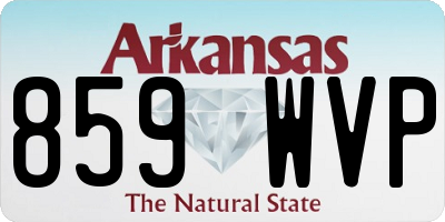 AR license plate 859WVP