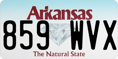 AR license plate 859WVX