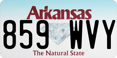 AR license plate 859WVY