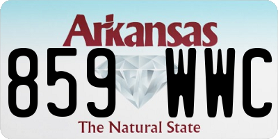 AR license plate 859WWC